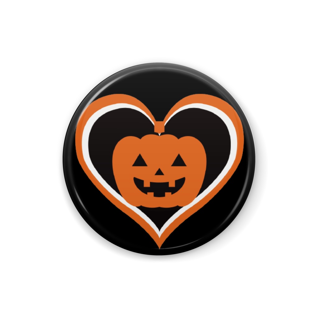 ギャンパラ缶バッジ(橙)