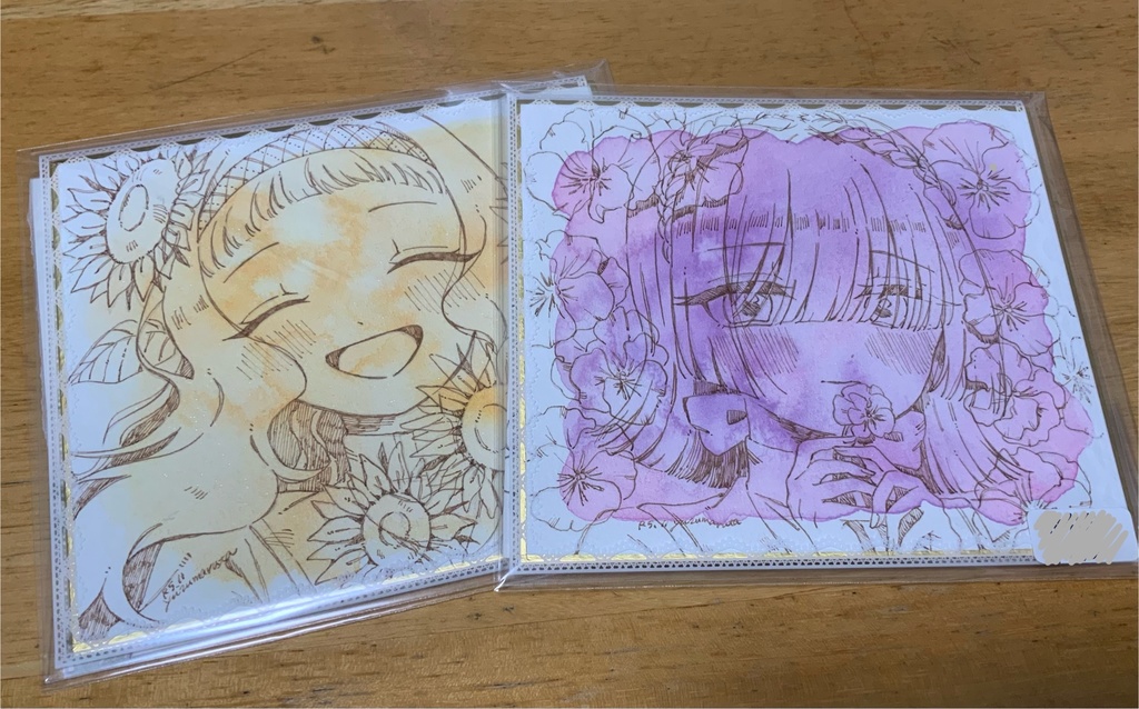 色紙ドローイング