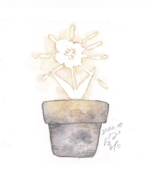 ミニ原画幻の花