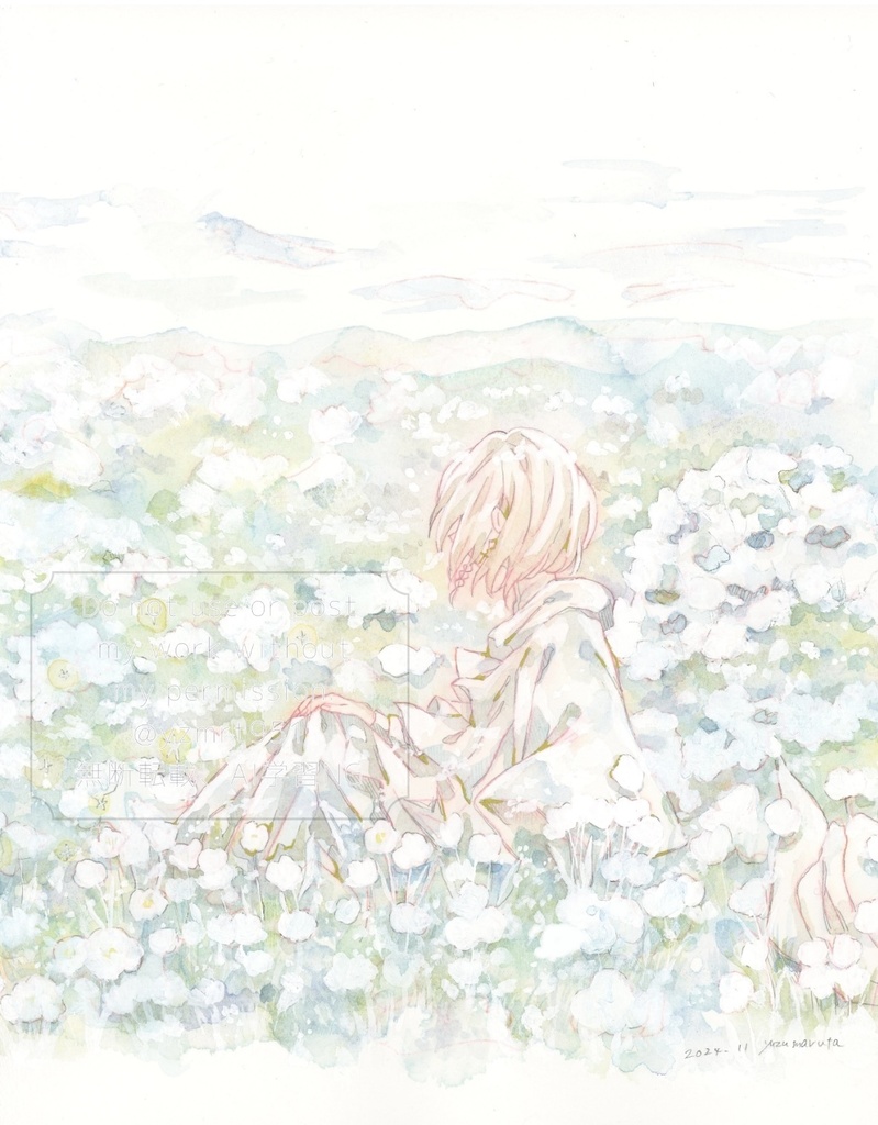 原画 「目覚め」「あのばしょ」