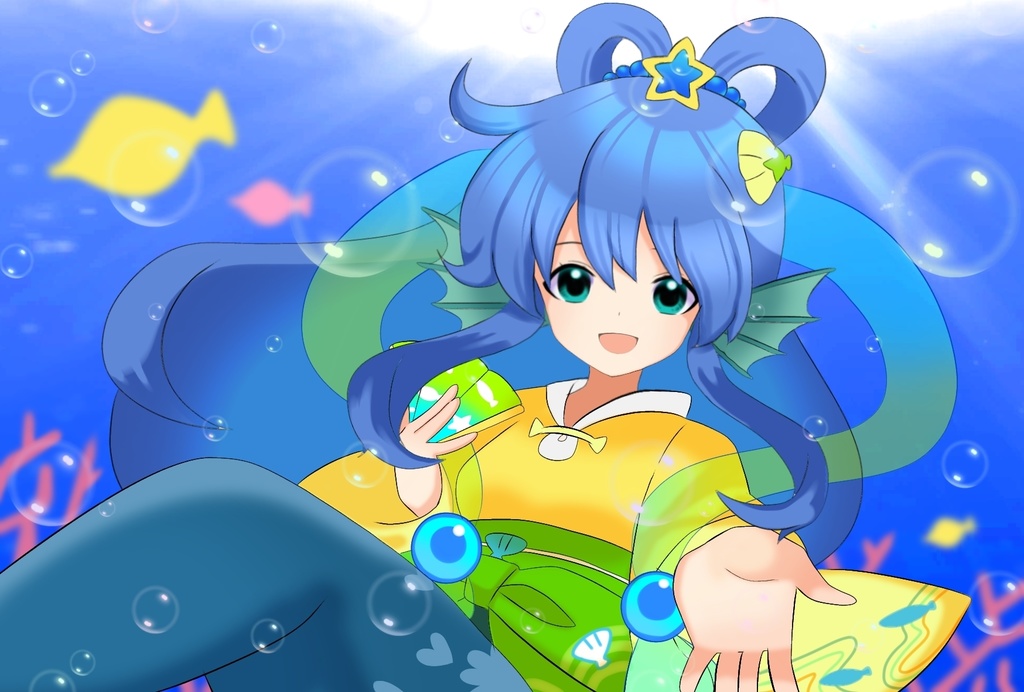 (ぷよぷよ)乙姫セリリ　ポストカードデータ