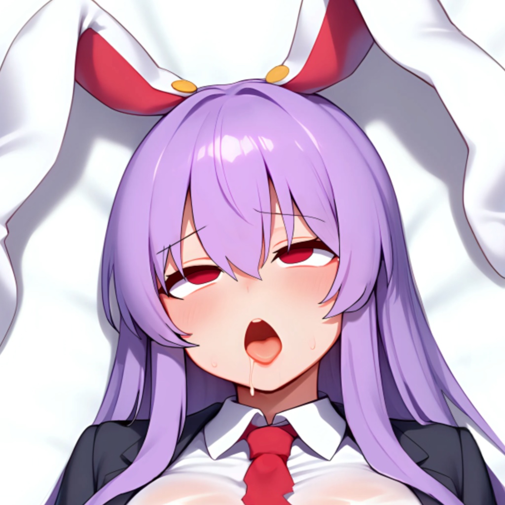 Ahegao Reisen Udongein Inaba clothes get torn Dakimakura sℤ302