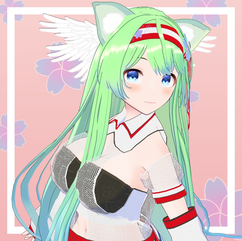 【VRoid Studio1.0対応】巫女ドレス衣装(インポートするだけ)