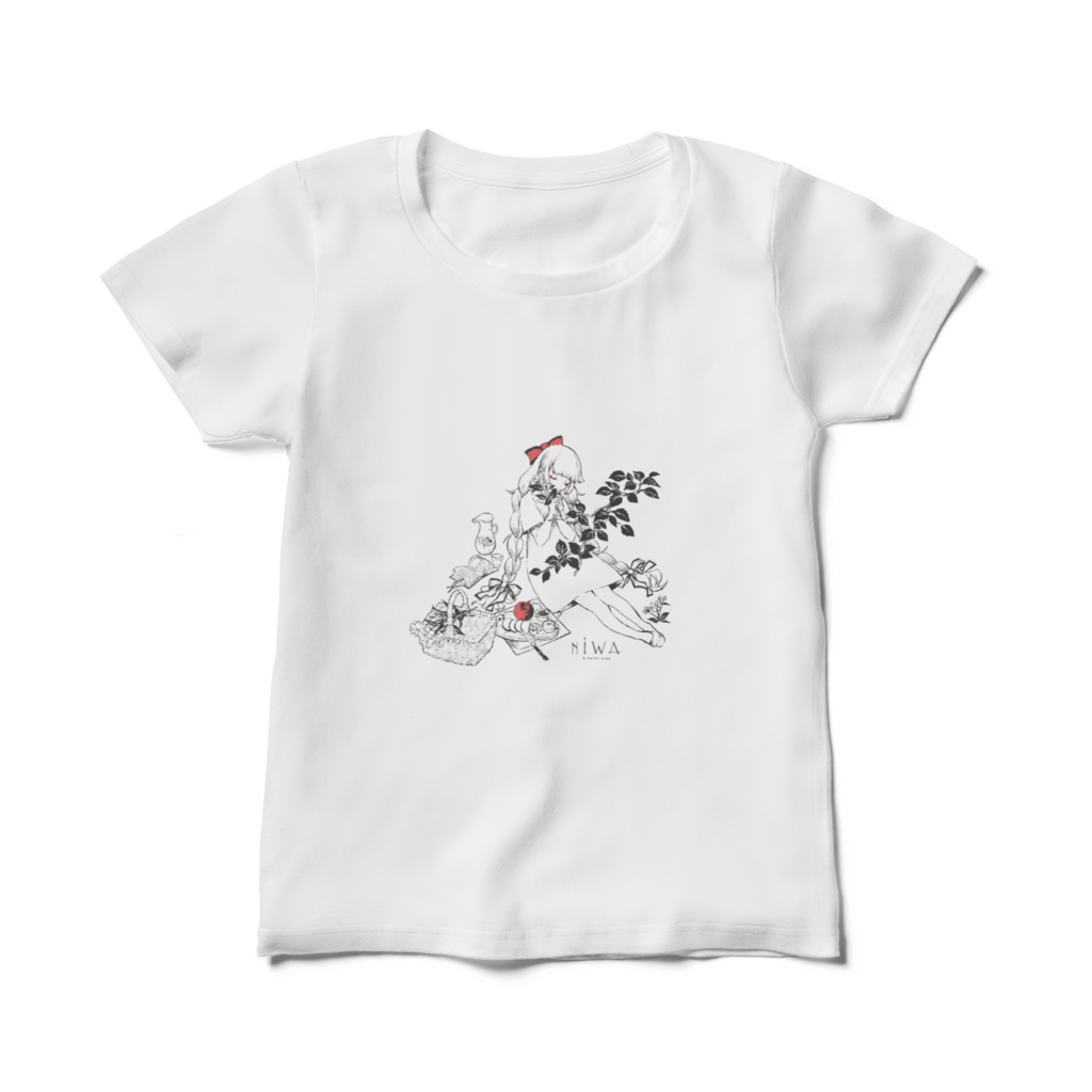 赤りんごレディースTシャツ