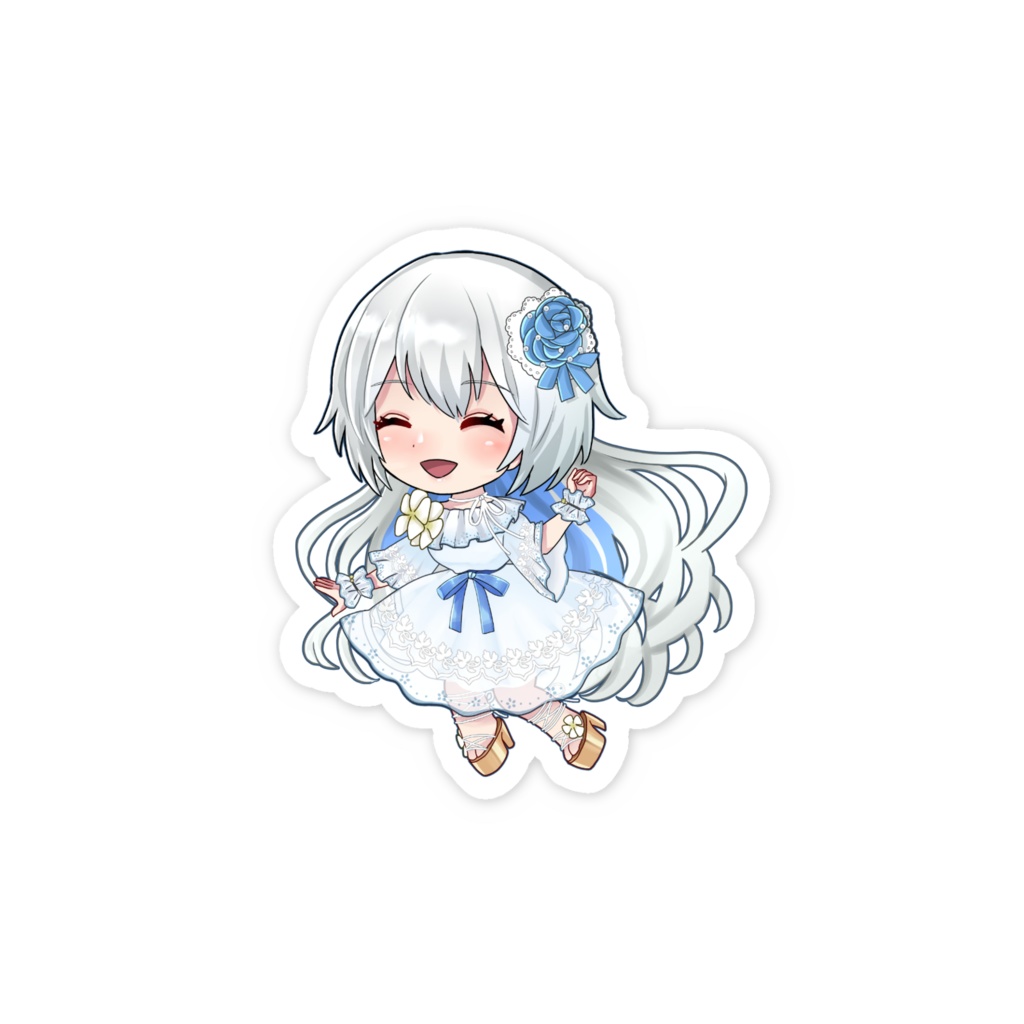 白雪聖奈 スマホステッカー にっこり