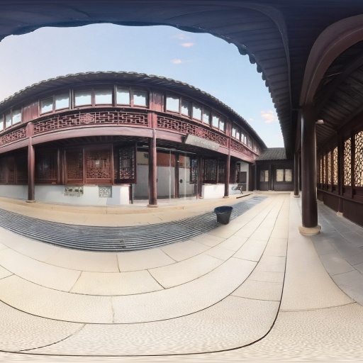長安浐灞・青龍寺 古今交錯 360° パノラマ Skybox 10 枚セット|実写 ×AI ハイブリッド虚实背景