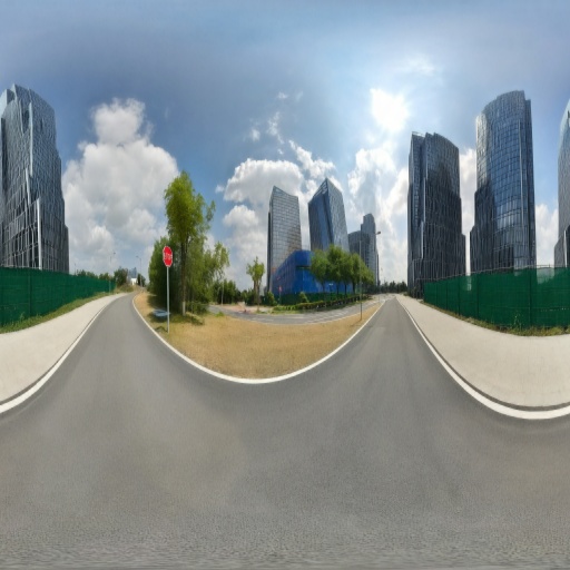 長安浐灞・青龍寺 古今交錯 360° パノラマ Skybox 10 枚セット|実写 ×AI ハイブリッド虚实背景