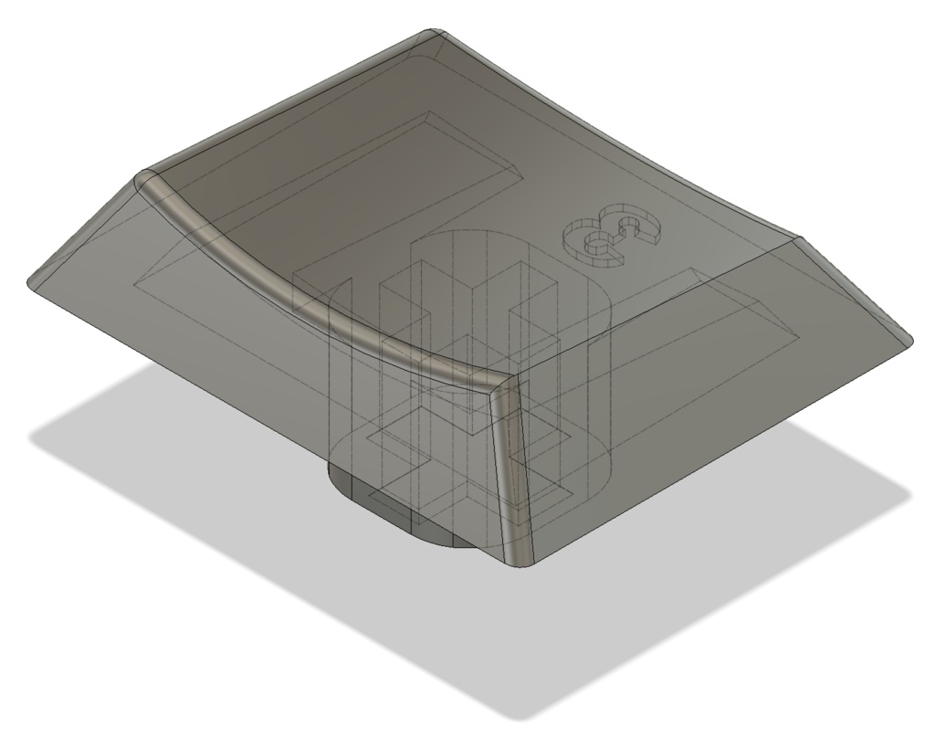 狭ピッチ(16mm)MX軸キーキャップ NKC16