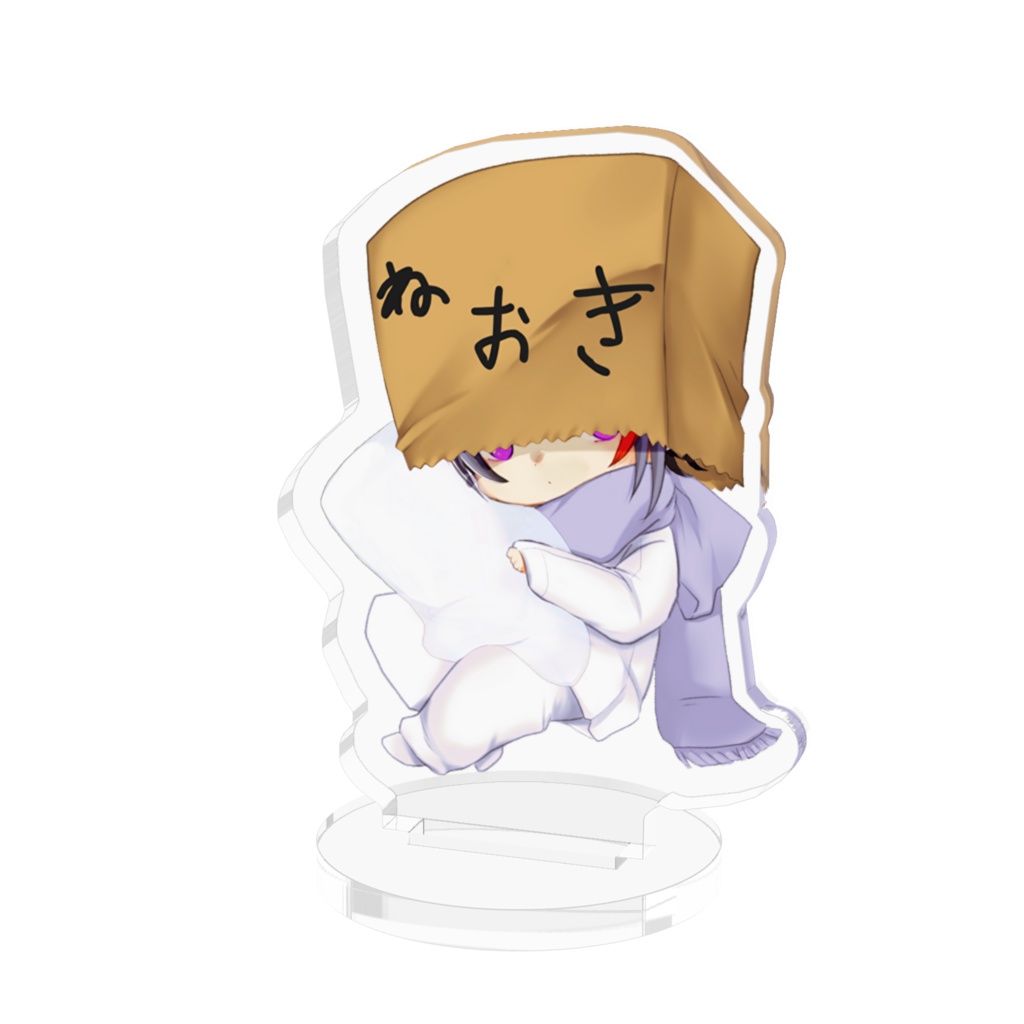 ねおきのアクリルフィギュア - 50x50mm -70x70mm