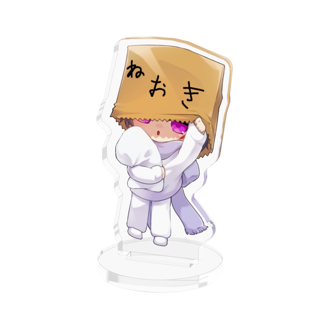 ねおきのアクリルフィギュア - 50x50mm -70x70mm