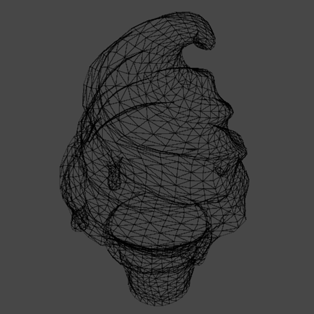 【VRChat向け】ガラスのソフトクリーム 3Dプロップ【ワールド小物】架空商店