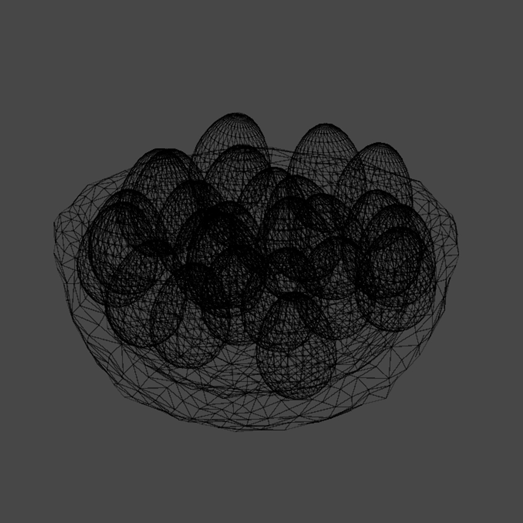 砕けるギミック付 ガラスのたまご9種【3Dギミック小物】架空商店