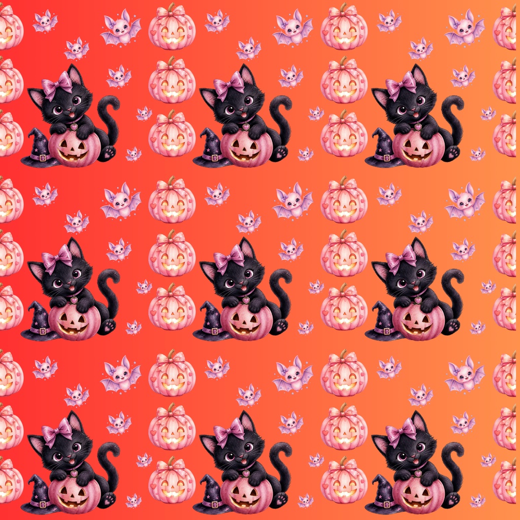 「ハロウィン」 「デジタルペーパー」 「ハロウィンを彩る、ちょっぴり大人可愛い。」 「黒猫・コウモリ・かぼちゃ」/スマホの壁紙、デジタル手帳の背景、SNS投稿の背景、ラッピングペーパー、スクラップブック、、ハンドメイド