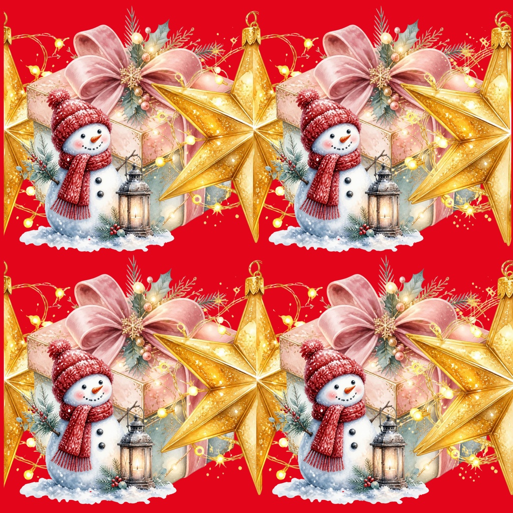 「クリスマス」 「デジタルペーパー」 「スター・スノーマン・プレゼント」 デジタルペーパー色違い5枚のセットです。/スマホの壁紙、デジタル手帳の背景、SNS投稿の背景、ラッピングペーパー、スクラップブック、、ハンドメイド