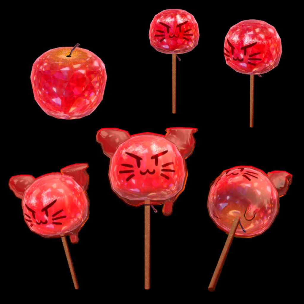 【宝石のようなリンゴ飴】Jewel Apple Candy