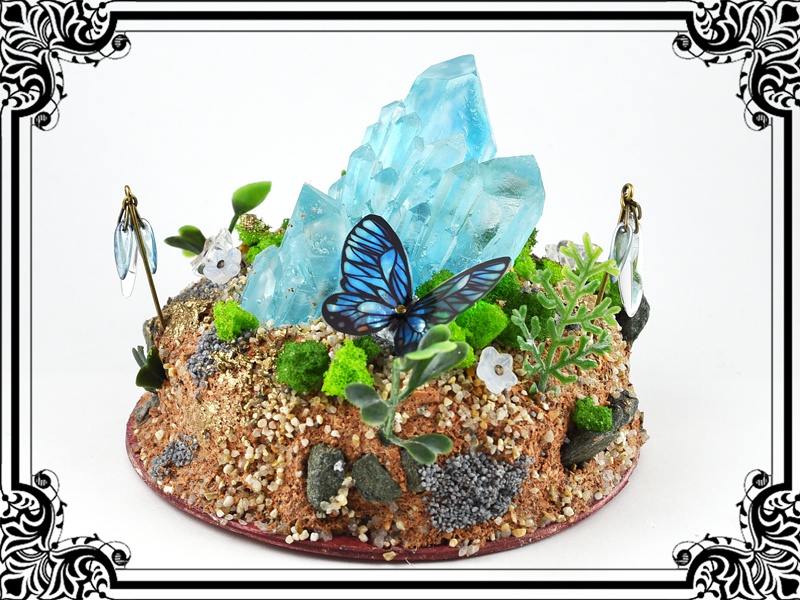 【FF14】標本模型･クリスタル風ランプ(LED)　