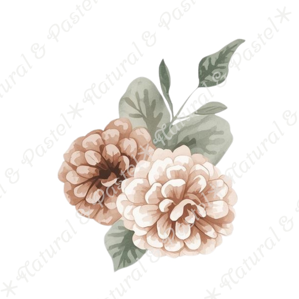 【🐇 森のうさぎと🦔ハリネズミ / 北欧風ガーデン】水彩クリップアート * 25点セット(PNG背景透過)