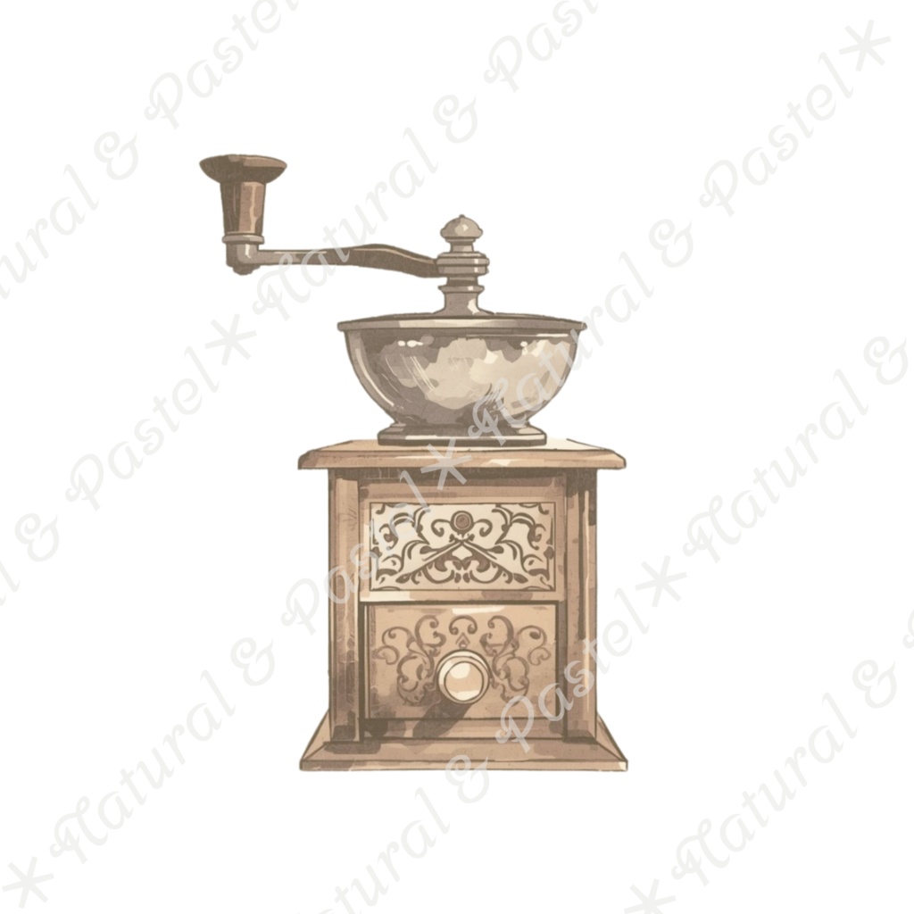 【🌿 大人可愛いカフェ】水彩クリップアート * 15点セット(PNG背景透過)