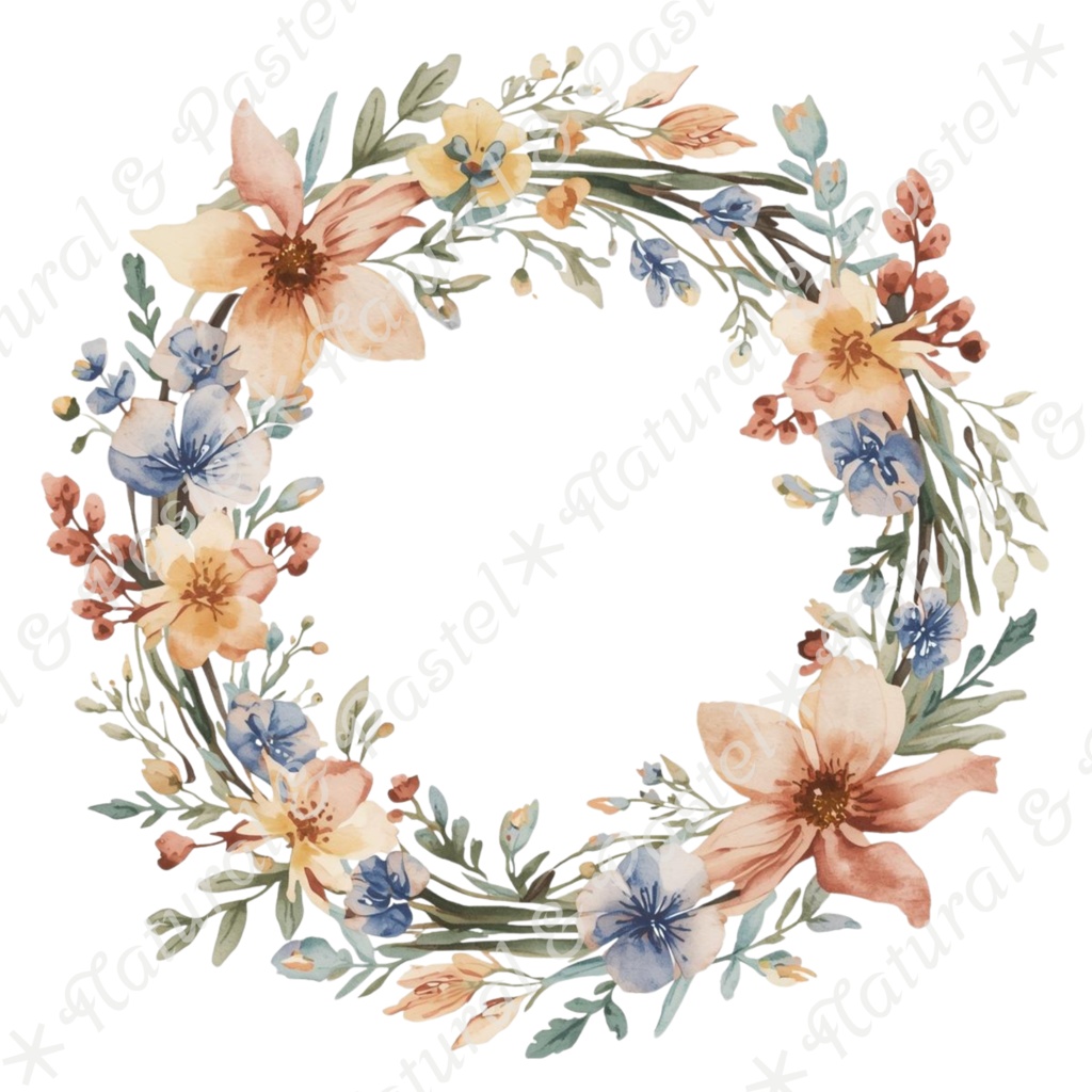 【🌿 大人可愛いカフェ】水彩クリップアート * 15点セット(PNG背景透過)