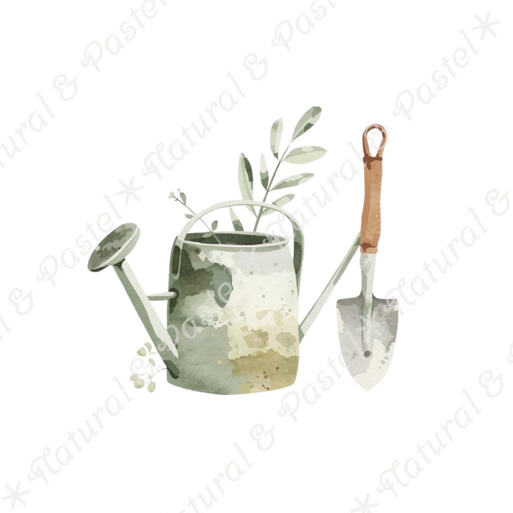 【🦉 森のフクロウと🦊キツネ / 北欧の森】水彩クリップアート * 25点セット(PNG背景透過)