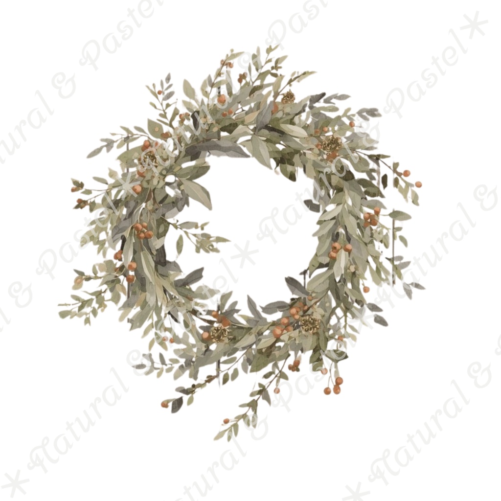 【🐿️ 森のリスと🦝アライグマ / 北欧の森】水彩クリップアート * 25点セット(PNG背景透過)