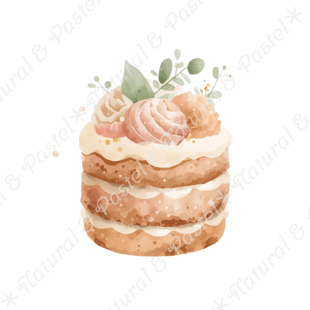 【🦌森の子鹿と🐦小鳥 / 北欧の森】水彩クリップアート * 30点セット(PNG背景透過)