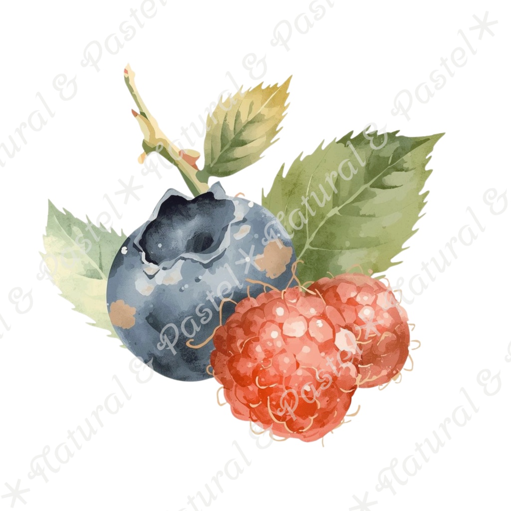 【🦌森の子鹿と🐦小鳥 / 北欧の森】水彩クリップアート * 30点セット(PNG背景透過)