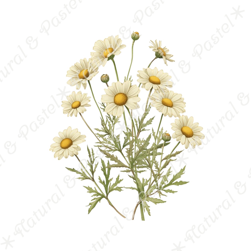 🌿【Vintage Botanicals】水彩クリップアート * 28点セット(PNG背景透過)