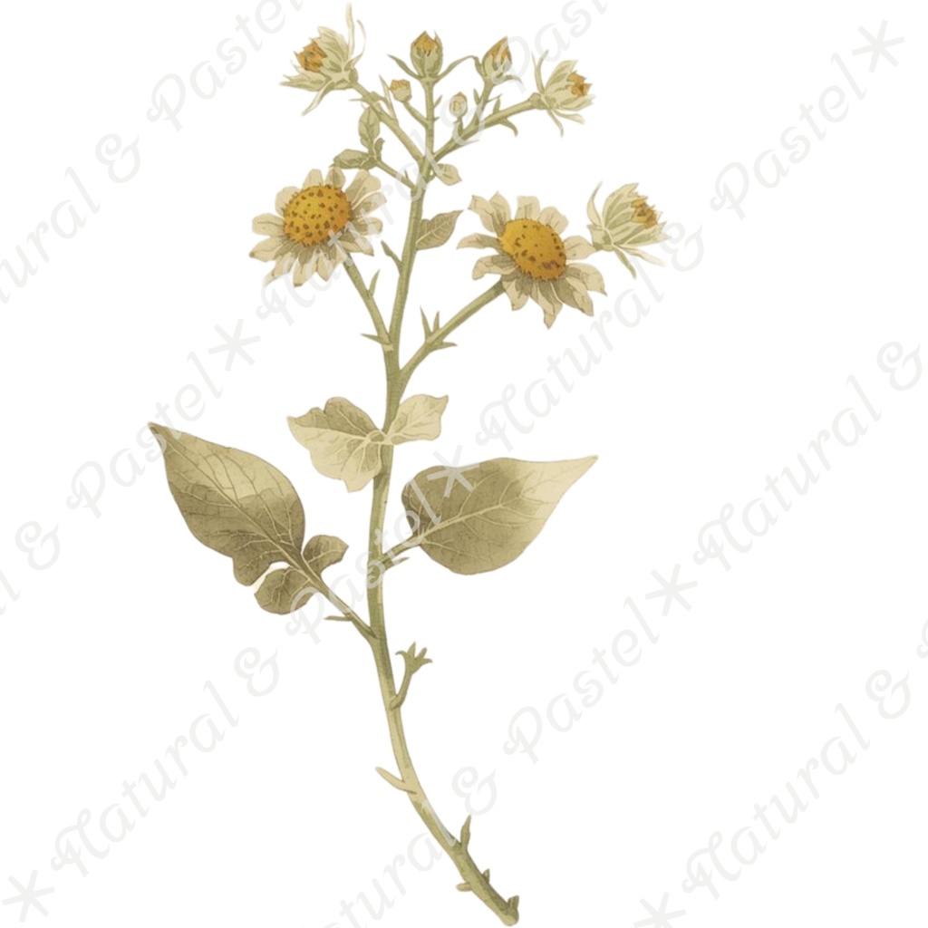 🌿【Vintage Botanicals】水彩クリップアート * 28点セット(PNG背景透過)