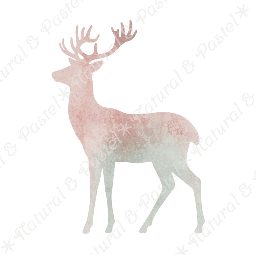 🎄 Pastel Christmas Charm Set くすみパステル × 手描き風クリスマス クリップアート22点(PNG透過)