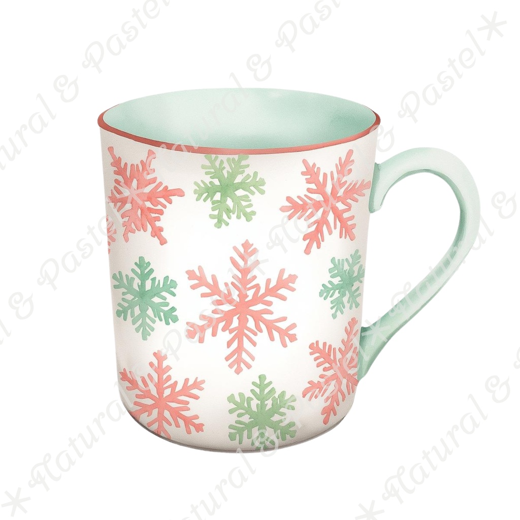 🎄 Pastel Christmas Charm Set くすみパステル × 手描き風クリスマス クリップアート22点(PNG透過)