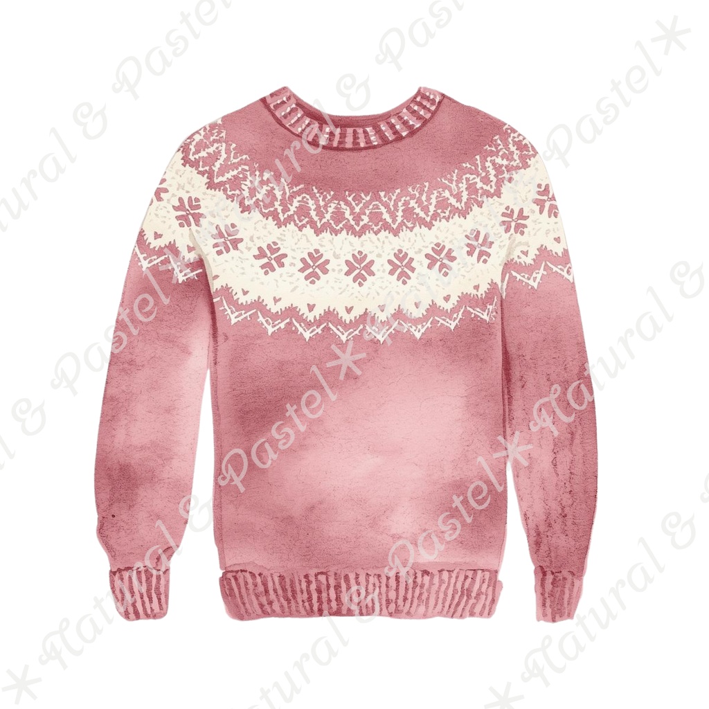 🎄 Pastel Christmas Charm Set くすみパステル × 手描き風クリスマス クリップアート22点(PNG透過)