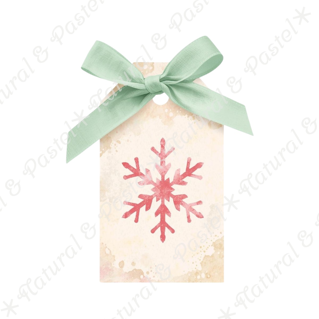 🎄 Pastel Christmas Charm Set くすみパステル × 手描き風クリスマス クリップアート22点(PNG透過)
