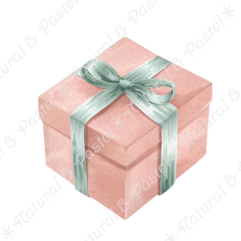 🎄 Pastel Christmas Charm Set くすみパステル × 手描き風クリスマス クリップアート22点(PNG透過)