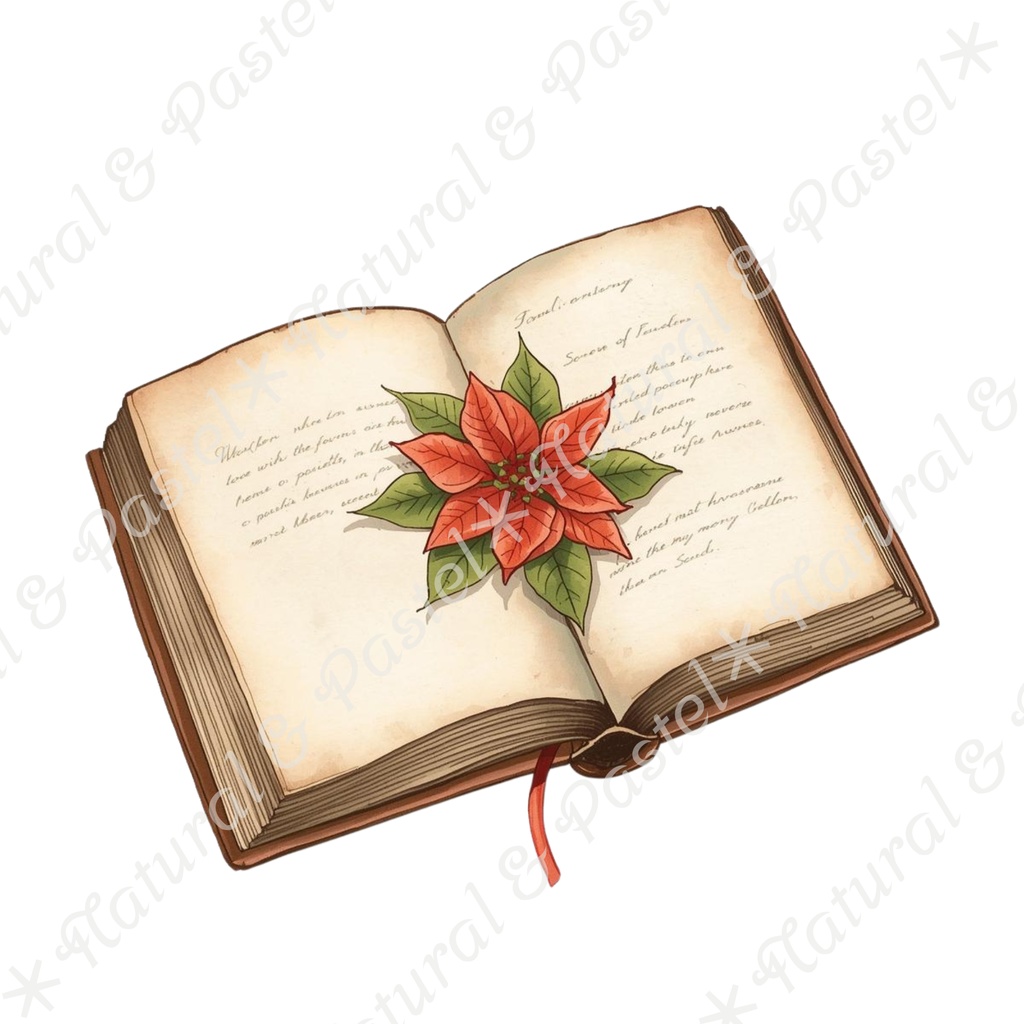 🎄 Silent Christmas Vintage Set【ヴィンテージ・クリスマス】水彩クリップアート*30点セット(PNG背景透過)