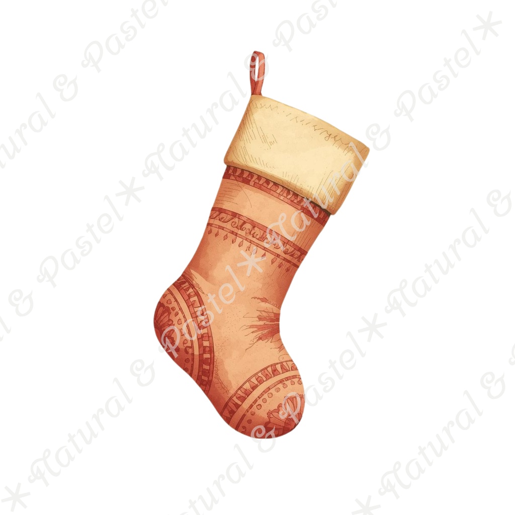 🎄 Silent Christmas Vintage Set【ヴィンテージ・クリスマス】水彩クリップアート*30点セット(PNG背景透過)