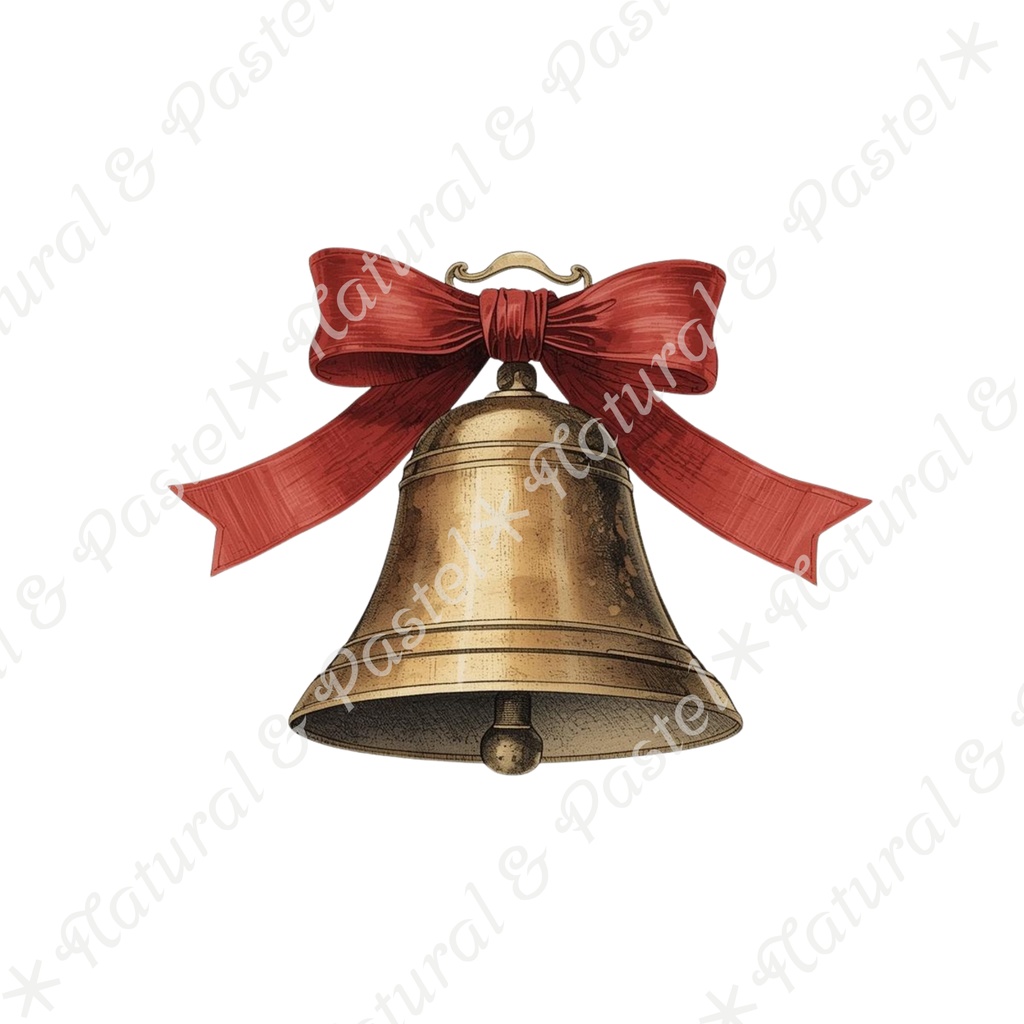 🎄 Silent Christmas Vintage Set【ヴィンテージ・クリスマス】水彩クリップアート*30点セット(PNG背景透過)