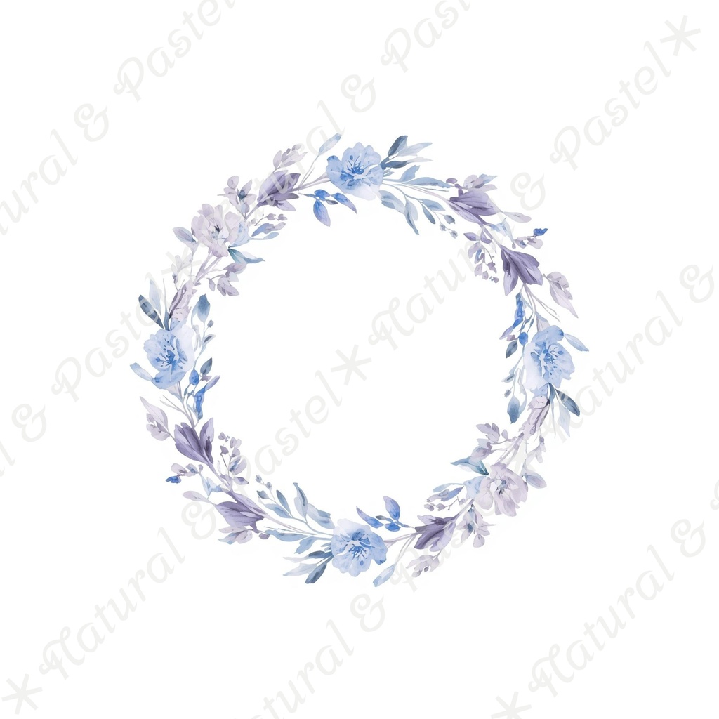 🎄【Blue Christmas Collection】青い冬のクリスマス * 水彩クリップアート 30点セット(PNG背景透過)