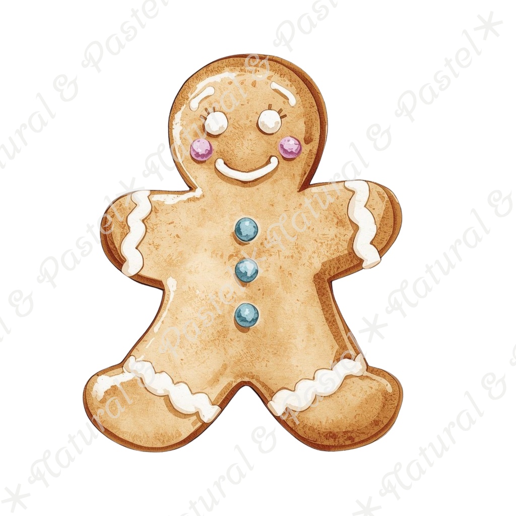 🎄【Blue Christmas Collection】青い冬のクリスマス * 水彩クリップアート 30点セット(PNG背景透過)