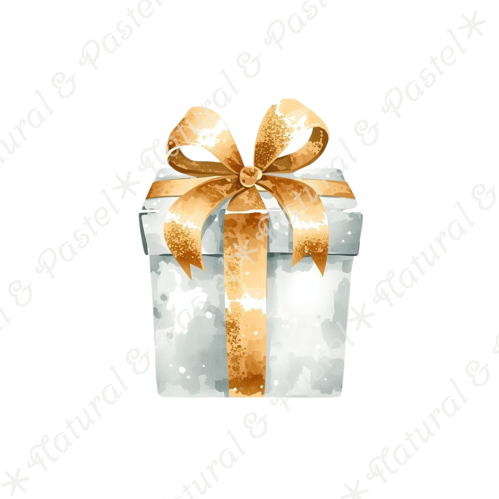 🎄【Blue Christmas Collection】青い冬のクリスマス * 水彩クリップアート 30点セット(PNG背景透過)