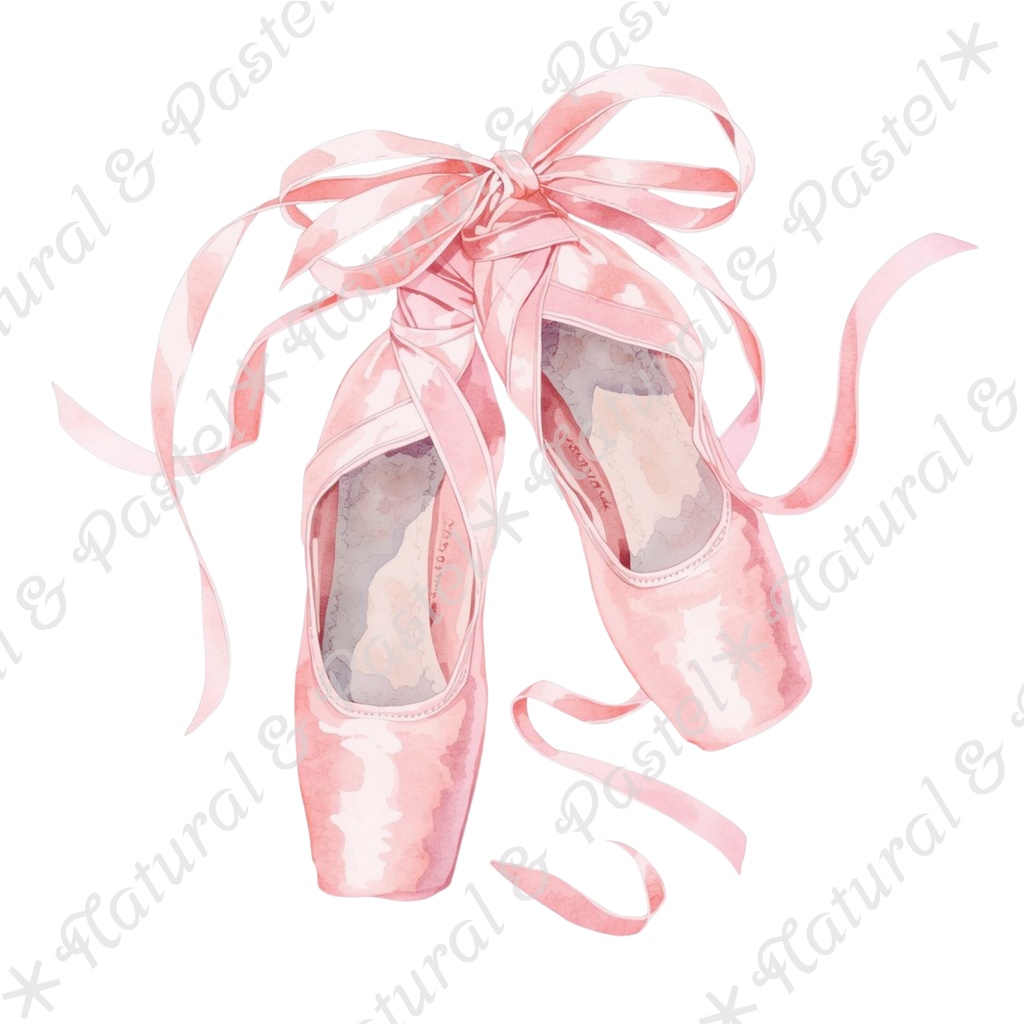 🦢 Pink Ballet Dreams Set|可憐なピンクのバレエ衣装コレクション * トウシューズ・ティアラ・花束入り(PNG)