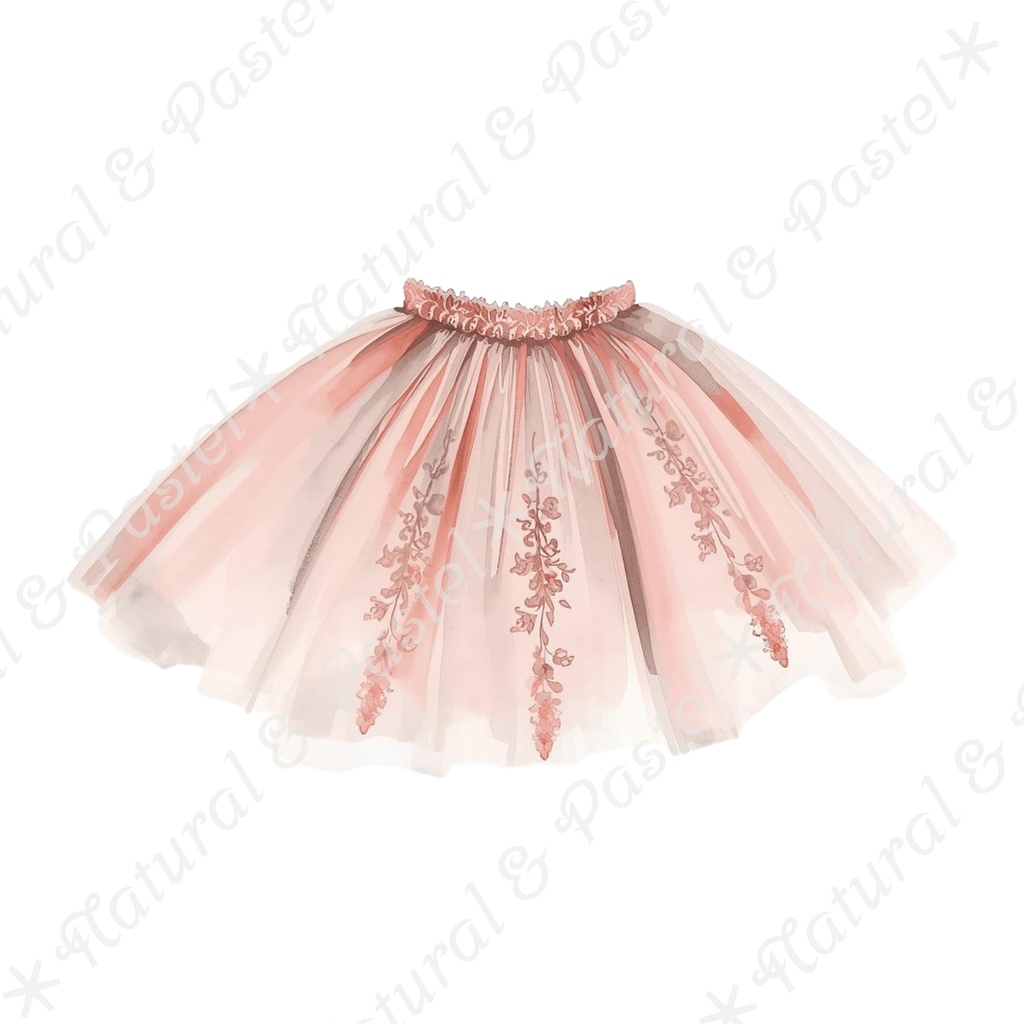 👑【Prima Ballet Atelier】水彩クリップアート*20点セット(PNG背景透過)