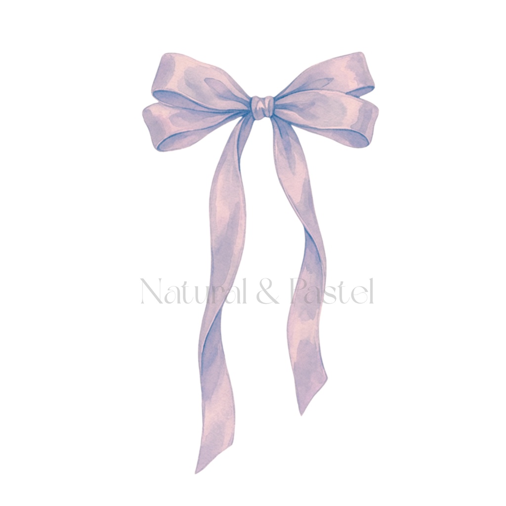 🌸 Daily Girly ClipArt|ガーリー女の子&小物 水彩クリップアート 22点セット(PNG/背景透過)