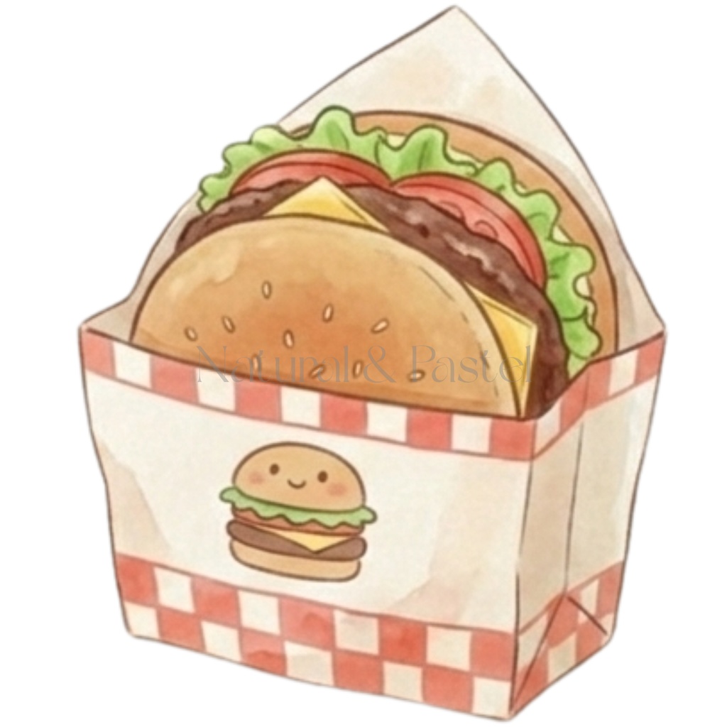 🌸 Daily Girly ClipArt|ガーリー女の子&小物 水彩クリップアート 22点セット(PNG/背景透過)