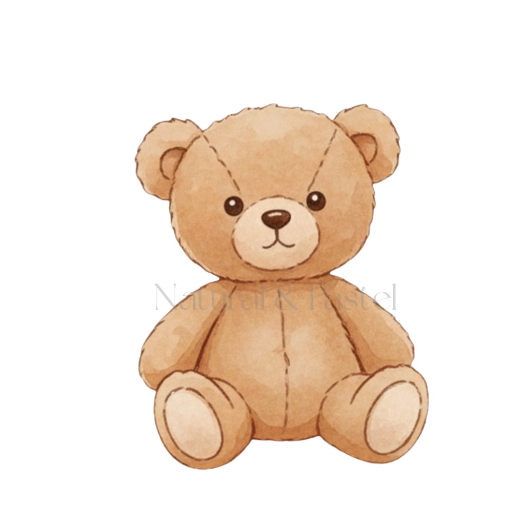 🌸 Daily Girly ClipArt|ガーリー女の子&小物 水彩クリップアート 22点セット(PNG/背景透過)