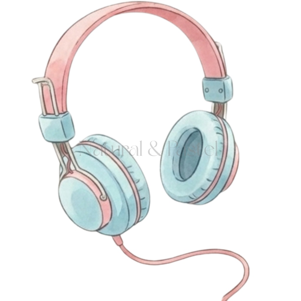 🌸 Daily Girly ClipArt|ガーリー女の子&小物 水彩クリップアート 22点セット(PNG/背景透過)