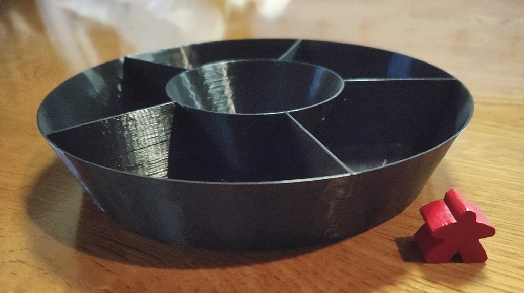 【ボードゲームに最適】円型仕切り付トレイ