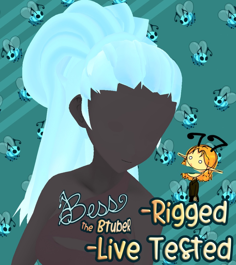 Sailor Ponytail in Sky Blue