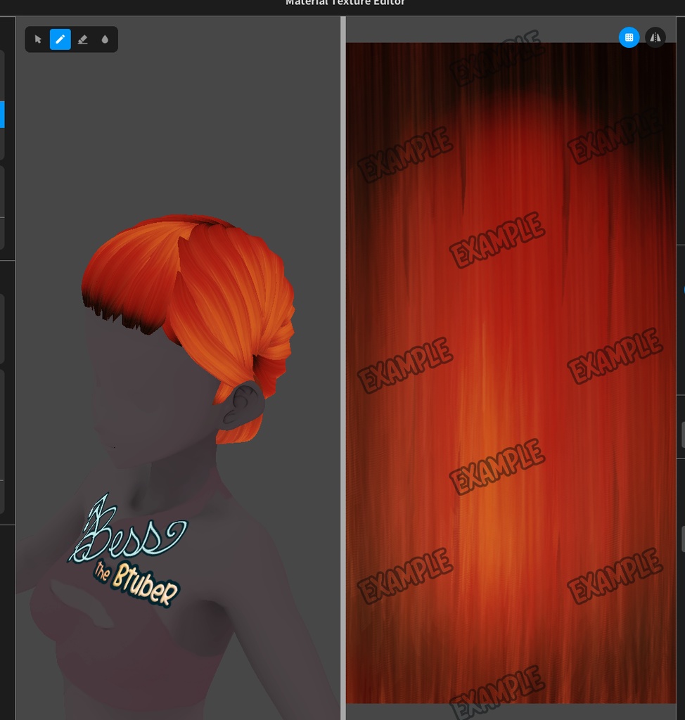 French Braid Short Hair Preset