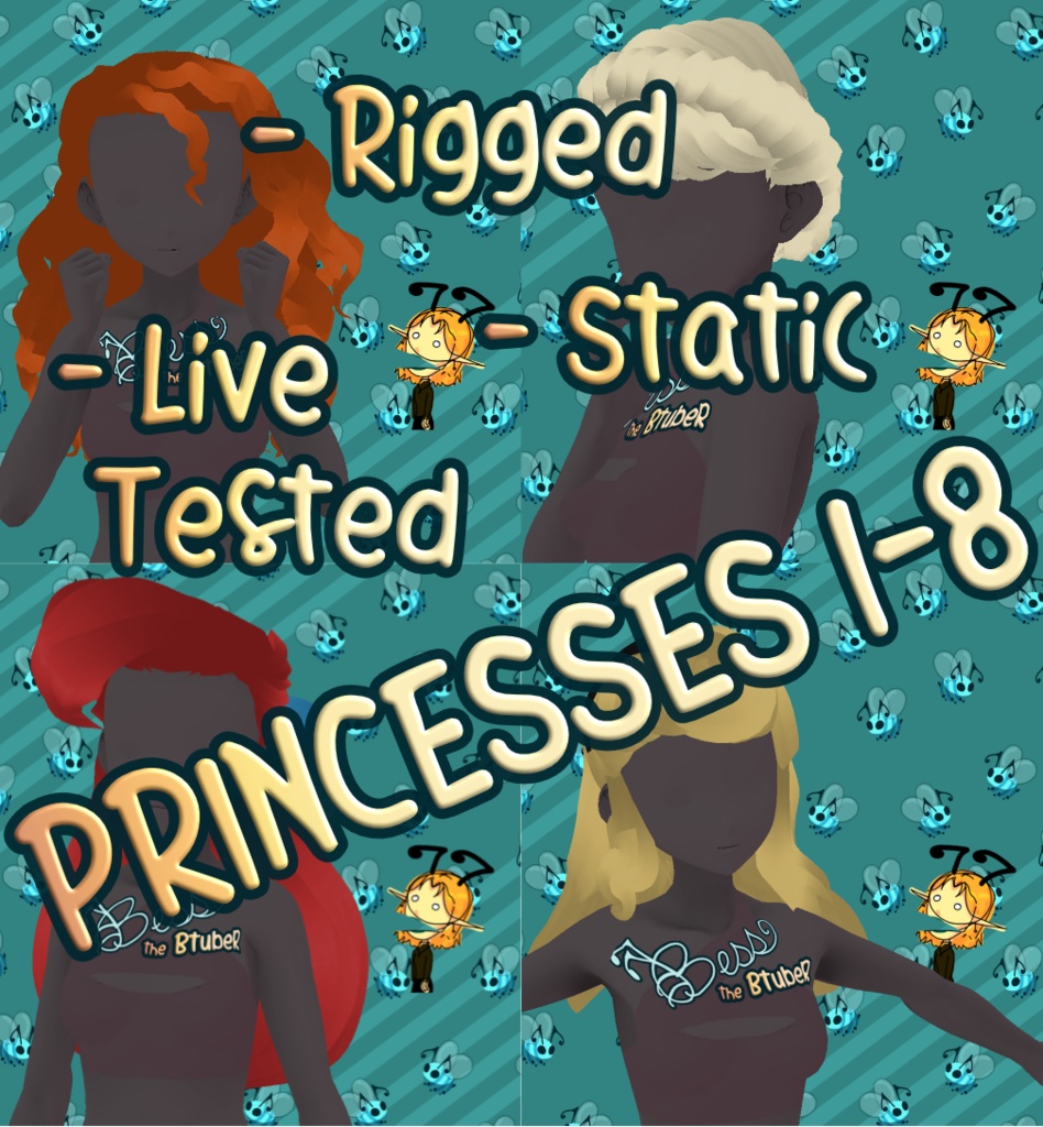 VROID Princess Collection 1-8 Hair Preset